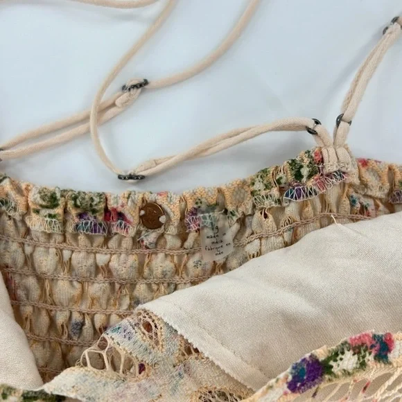 Free People Women's Adella Printed Mini Slip Dress large​​​ - Picture 10 of 15